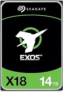 Seagate Exos X18 ST14000NM000J 14 TB Hard Drive - Internal - SATA (SATA/600) - Conventional Magnetic Recording (CMR) Method - Storage System, Video Surveillance System Device Supported - 7200rpm